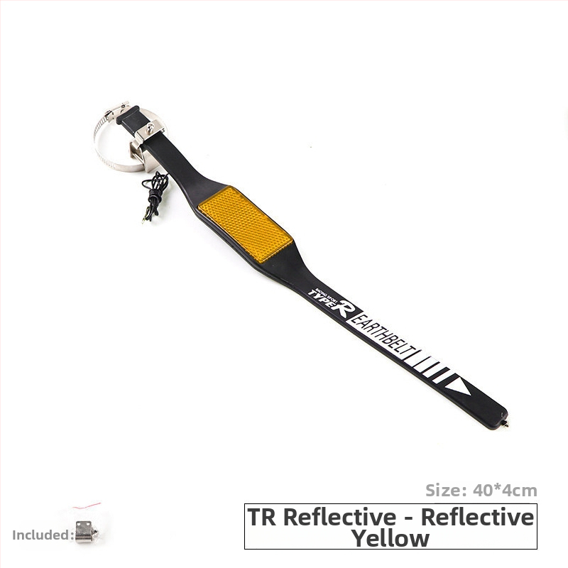 Thousand Miles Automobilio anti‑statinio žemėjimo diržas su išmetimo vamzdžiu ir pakabinamą išlaisvinimo grandine – eliminatoriaus priedas