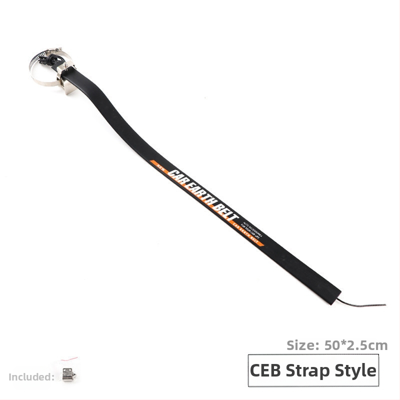 Thousand Miles Automobilio anti‑statinio žemėjimo diržas su išmetimo vamzdžiu ir pakabinamą išlaisvinimo grandine – eliminatoriaus priedas