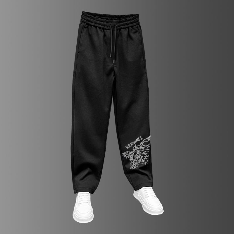 Vyriškos tiesaus kirpimo kelnės, vidutinio aukščio juosmens, 70% medvilnė, minimalistinis stilius