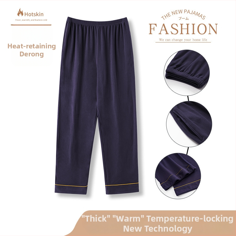 Muški topli pidžama set s kardiganom, dugi rukavi, zimski, veličine 4XL–7XL