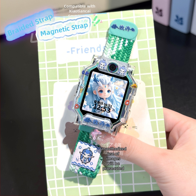 Magnetické nylonové ochranné puzdro pre remienok Little Genius Z11/Z10 – vyšívaný dizajn v štýle národného trendu