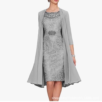 Βραδινό φόρεμα με κέντημα, χωρίς μανίκια, λαιμόκοψη με ιμάντες, μακριά φούστα, στενή σιλουέτα στη μέση