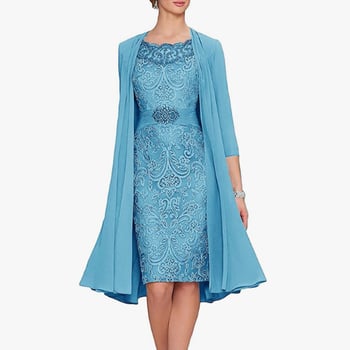 Βραδινό φόρεμα με κέντημα, χωρίς μανίκια, λαιμόκοψη με ιμάντες, μακριά φούστα, στενή σιλουέτα στη μέση