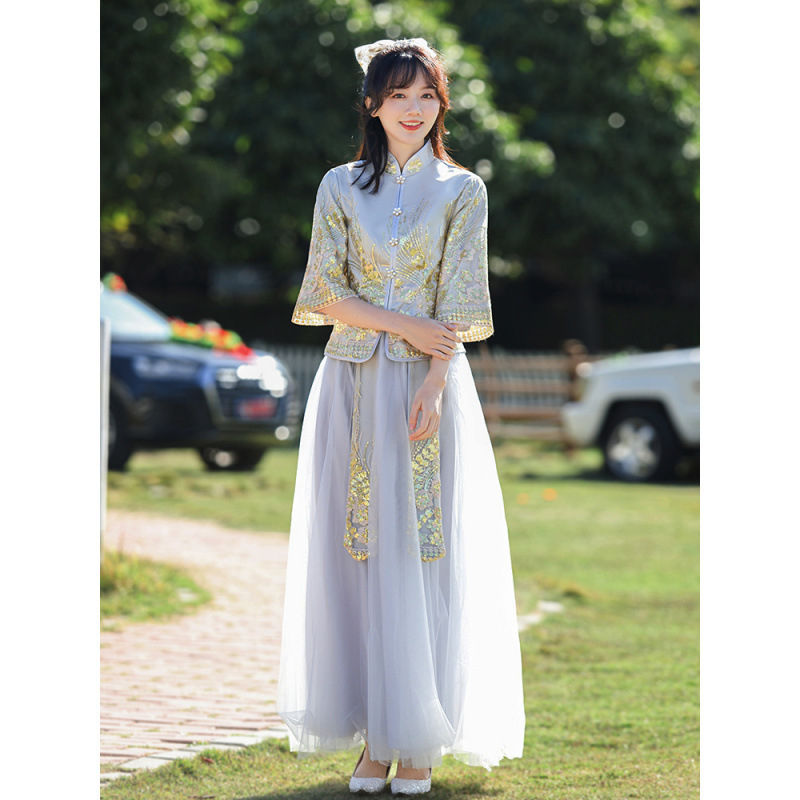 Koszorúslány ruha nőknek, akril anyag, fő anyag 95%+, hosszú ujjú, állálló gallér, ősz 2024