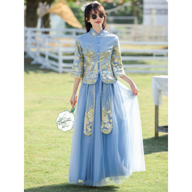 Koszorúslány ruha nőknek, akril anyag, fő anyag 95%+, hosszú ujjú, állálló gallér, ősz 2024