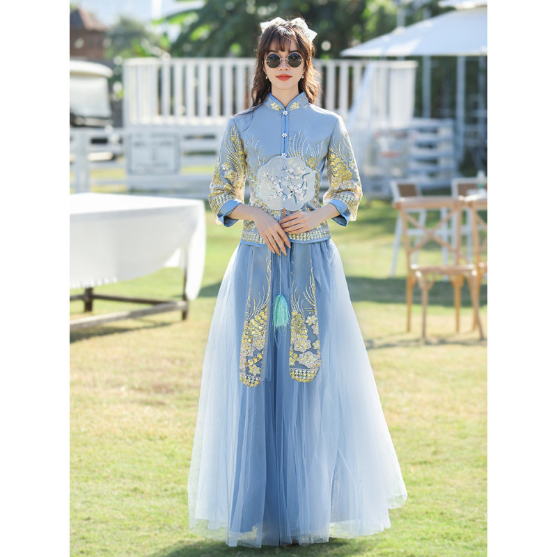 Koszorúslány ruha nőknek, akril anyag, fő anyag 95%+, hosszú ujjú, állálló gallér, ősz 2024