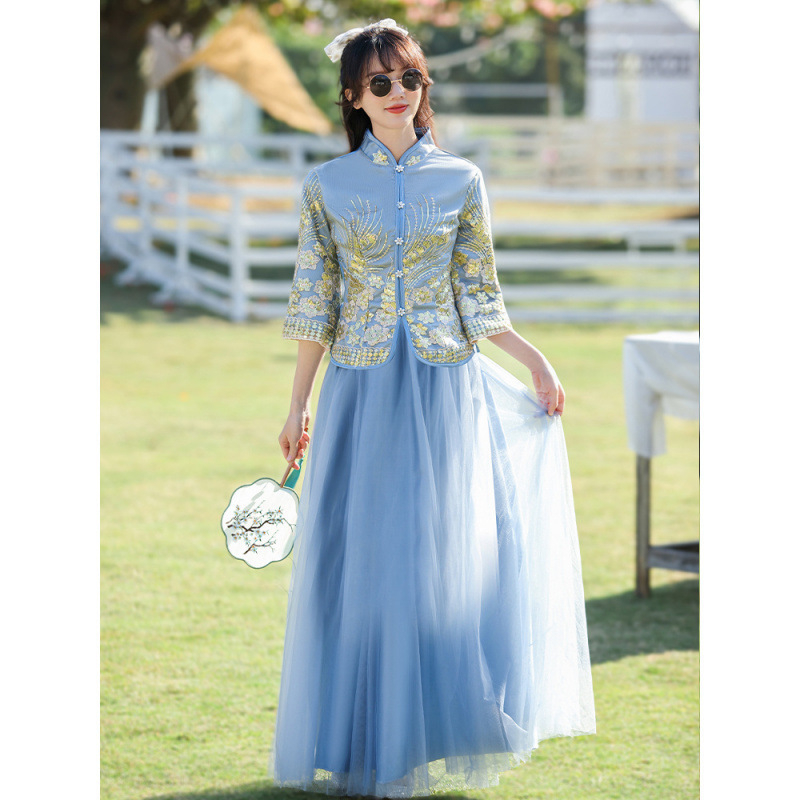 Koszorúslány ruha nőknek, akril anyag, fő anyag 95%+, hosszú ujjú, állálló gallér, ősz 2024