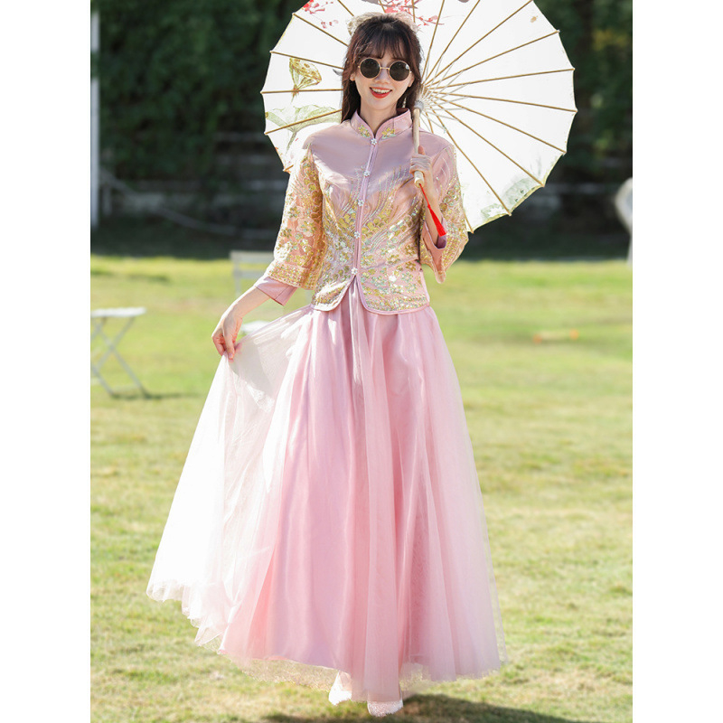 Koszorúslány ruha nőknek, akril anyag, fő anyag 95%+, hosszú ujjú, állálló gallér, ősz 2024