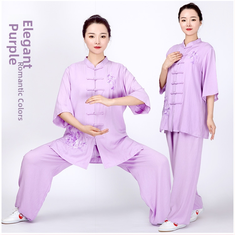 Ženský Tai Chi kostým s dlhými rukávmi, Chenille látka so Spandexom, jar 2023
