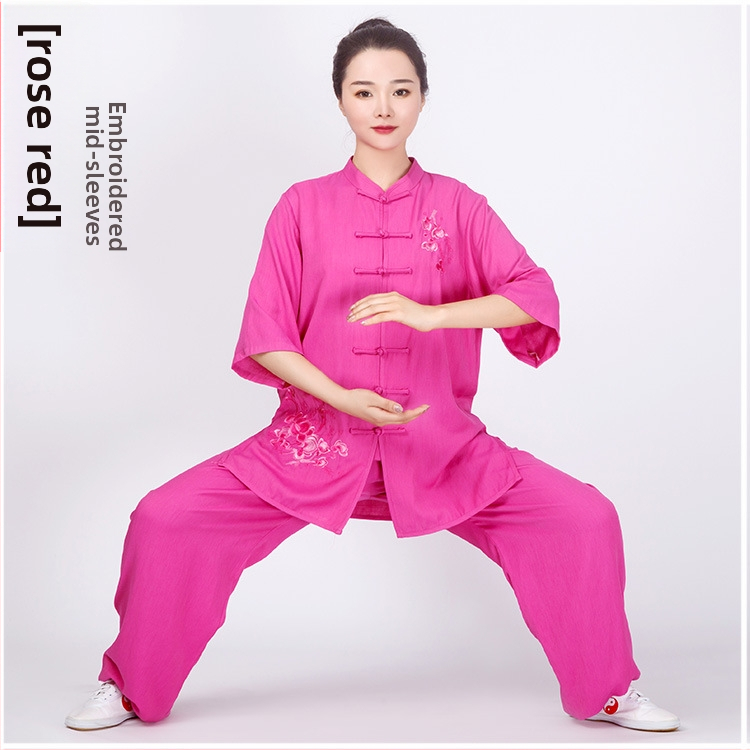 Moterų Tai Chi kostiumas su ilgomis rankovėmis, Chenille audinys su Spandexu, 2023 m. pavasaris