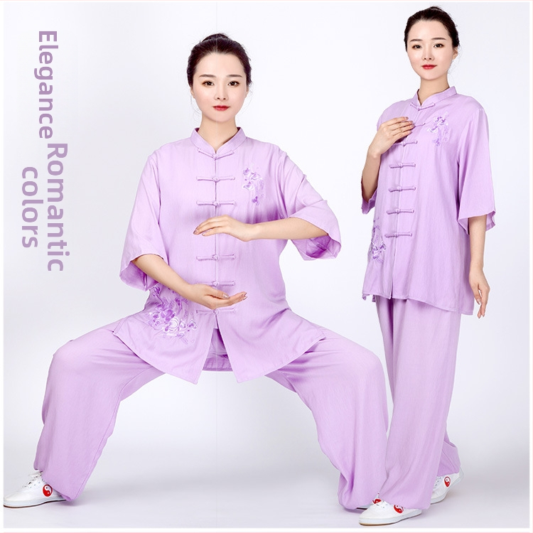 Moterų Tai Chi kostiumas su ilgomis rankovėmis, Chenille audinys su Spandexu, 2023 m. pavasaris
