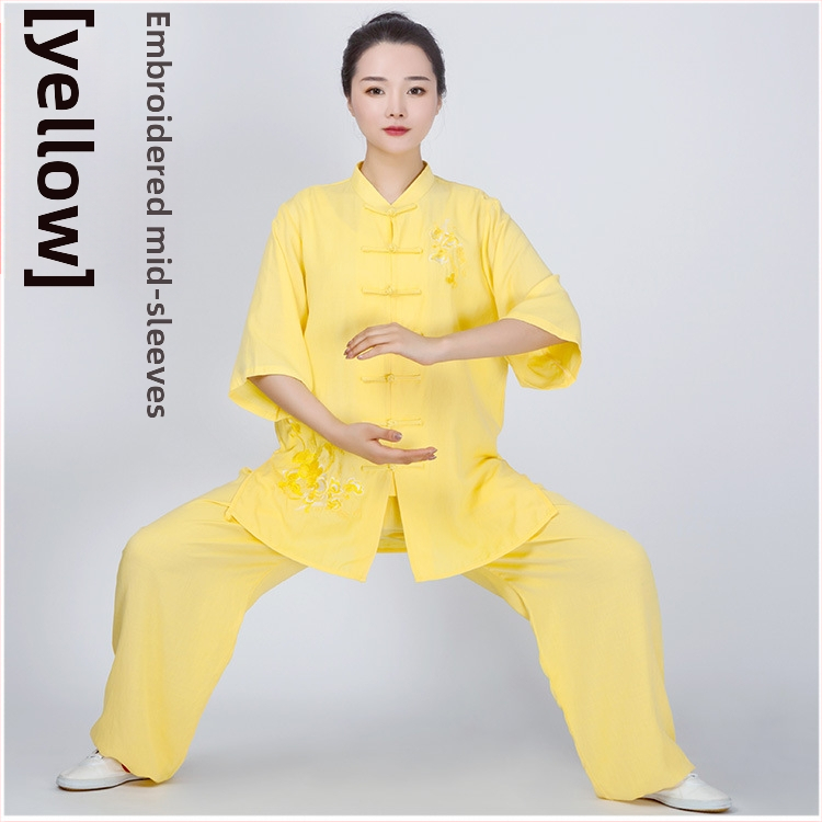 Moterų Tai Chi kostiumas su ilgomis rankovėmis, Chenille audinys su Spandexu, 2023 m. pavasaris