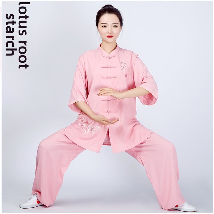 Moterų Tai Chi kostiumas su ilgomis rankovėmis, Chenille audinys su Spandexu, 2023 m. pavasaris