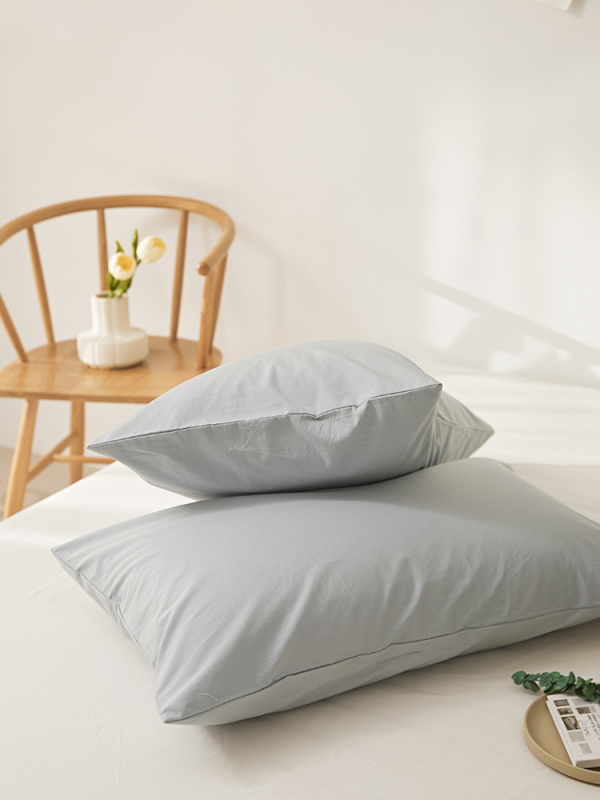 Dva jastučnica od 100% pamuka, japanski minimalistički stil, jednobojne, veličina 48×74 cm