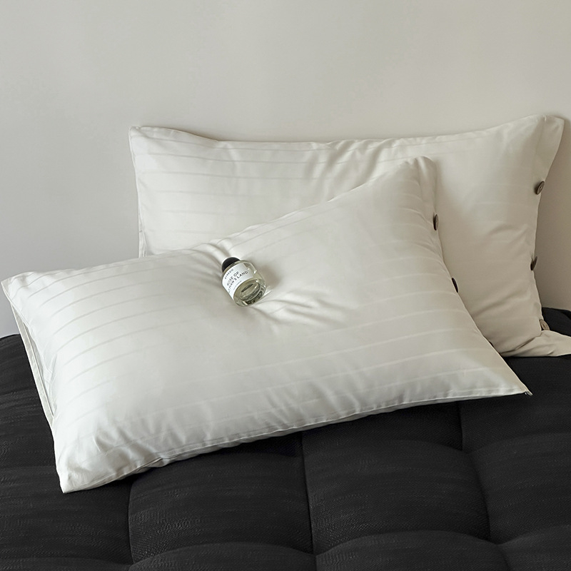Jastučnice od dugih vlakana pamuka, 60 vlakana, žakard satin, 100% pamuk, set od 2, 48×74 cm