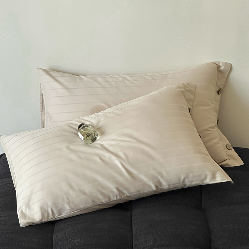 Jastučnice od dugih vlakana pamuka, 60 vlakana, žakard satin, 100% pamuk, set od 2, 48×74 cm