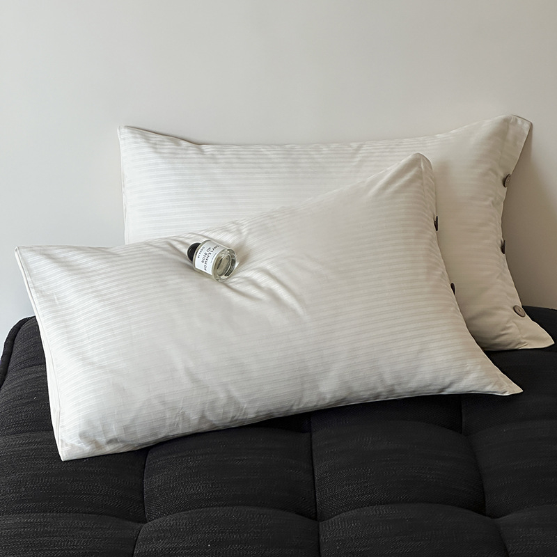 Jastučnice od dugih vlakana pamuka, 60 vlakana, žakard satin, 100% pamuk, set od 2, 48×74 cm