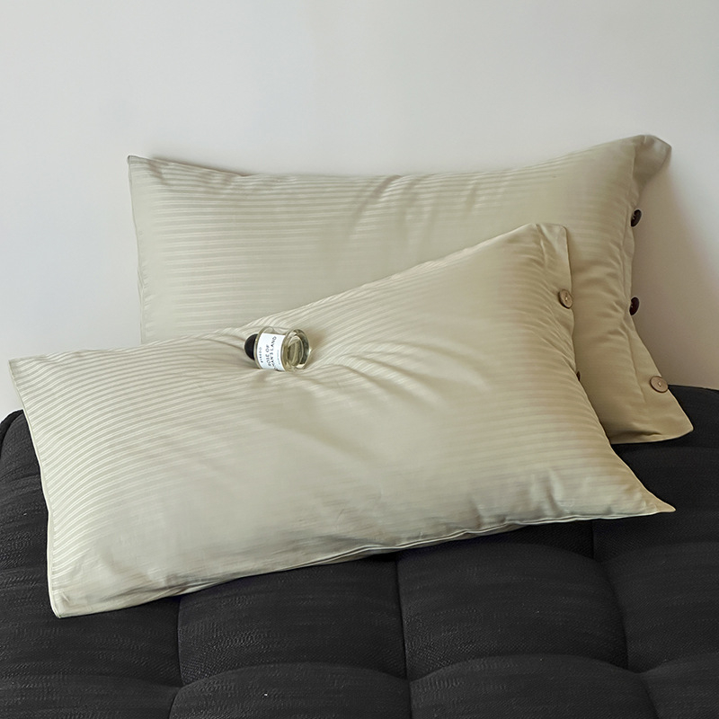 Jastučnice od dugih vlakana pamuka, 60 vlakana, žakard satin, 100% pamuk, set od 2, 48×74 cm