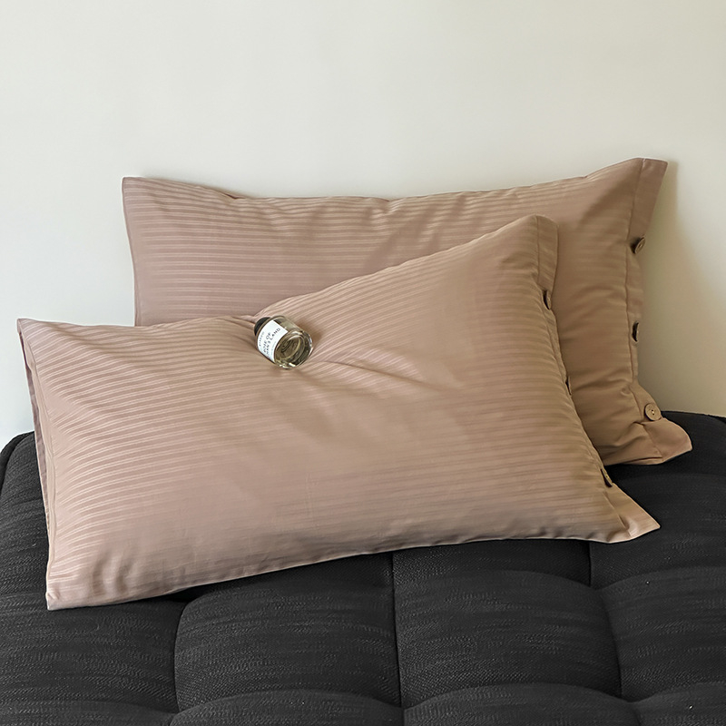 Jastučnice od dugih vlakana pamuka, 60 vlakana, žakard satin, 100% pamuk, set od 2, 48×74 cm