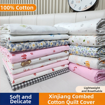 Husă de pilotă din bumbac 100% cu model floral, țesătură simplă, imprimare prin vopsire, densitatea țesăturii 78x65