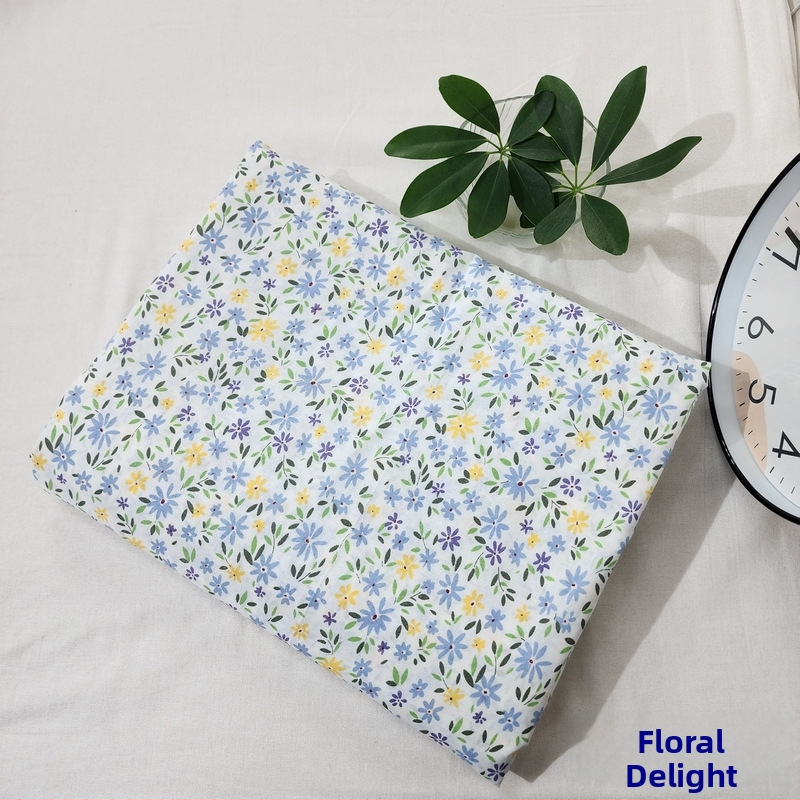 Husă de pilotă din bumbac 100% cu model floral, țesătură simplă, imprimare prin vopsire, densitatea țesăturii 78x65