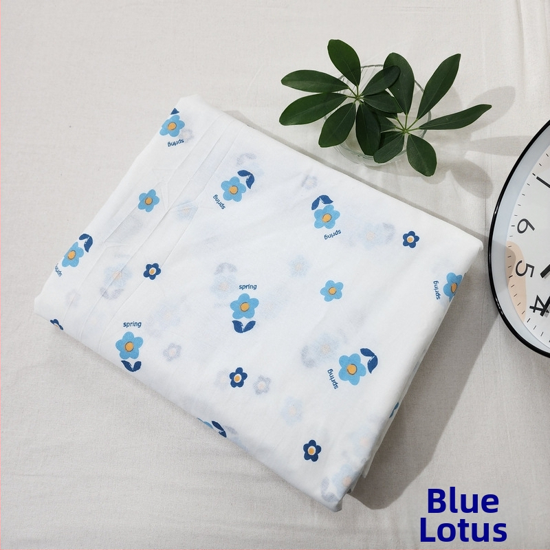 Husă de pilotă din bumbac 100% cu model floral, țesătură simplă, imprimare prin vopsire, densitatea țesăturii 78x65