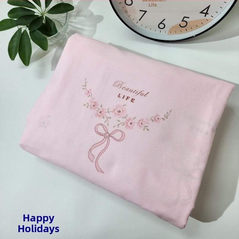 Husă de pilotă din bumbac 100% cu model floral, țesătură simplă, imprimare prin vopsire, densitatea țesăturii 78x65