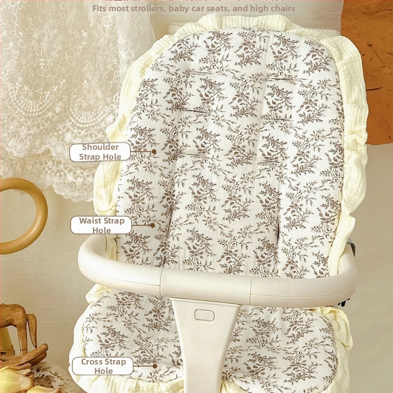 Bavlnená podložka do kočíka pre bábätko – na všetky ročné obdobia, obojstranná