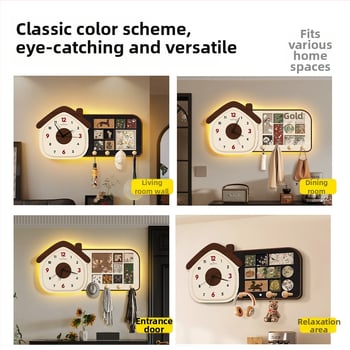 Zidni sat – antički stil, drveni brojčanik, kristalno ogledalo; napajanje baterijom, glatko kretanje sekundne kazaljke, analogni prikaz