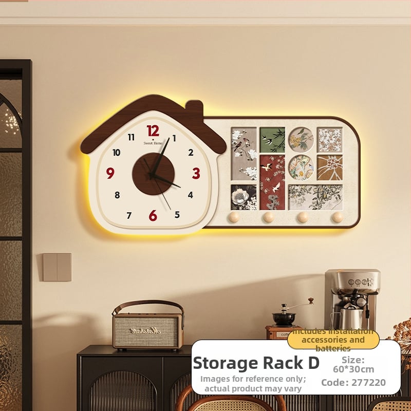 Zidni sat – antički stil, drveni brojčanik, kristalno ogledalo; napajanje baterijom, glatko kretanje sekundne kazaljke, analogni prikaz