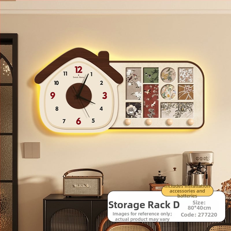 Zidni sat – antički stil, drveni brojčanik, kristalno ogledalo; napajanje baterijom, glatko kretanje sekundne kazaljke, analogni prikaz