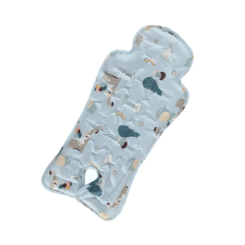 Bērnu ratiņu sēdekļa spilvens ar dzesējošu PVC materiālu, universāls ratiem un ēdamistabas krēsliem, ledus pērļu spilvens