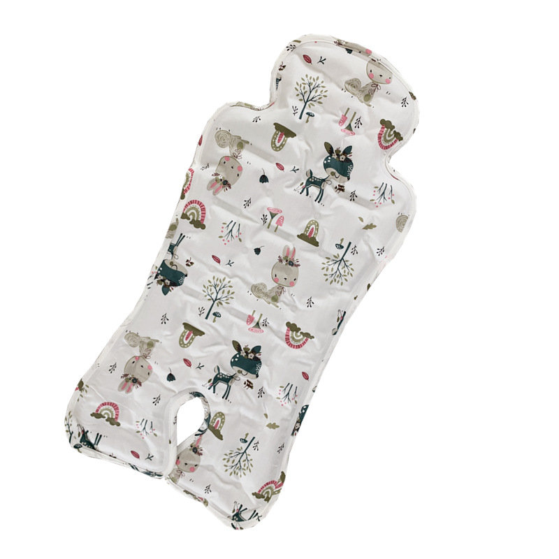 Bērnu ratiņu sēdekļa spilvens ar dzesējošu PVC materiālu, universāls ratiem un ēdamistabas krēsliem, ledus pērļu spilvens