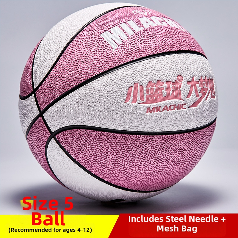 Vaikų PU krepšinio kamuolys vidaus ir lauko treniruotėms, su spausdintu logotipu, pritaikomas ir licencijuojamas privatų ženklą