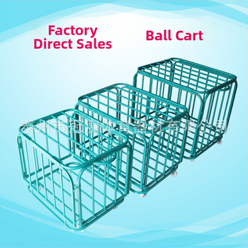 Nerūdijančio plieno mobilus kamuolių laikymo dėklas su sulankstomu rėmu, skirtas krepšiniui ir futbolui