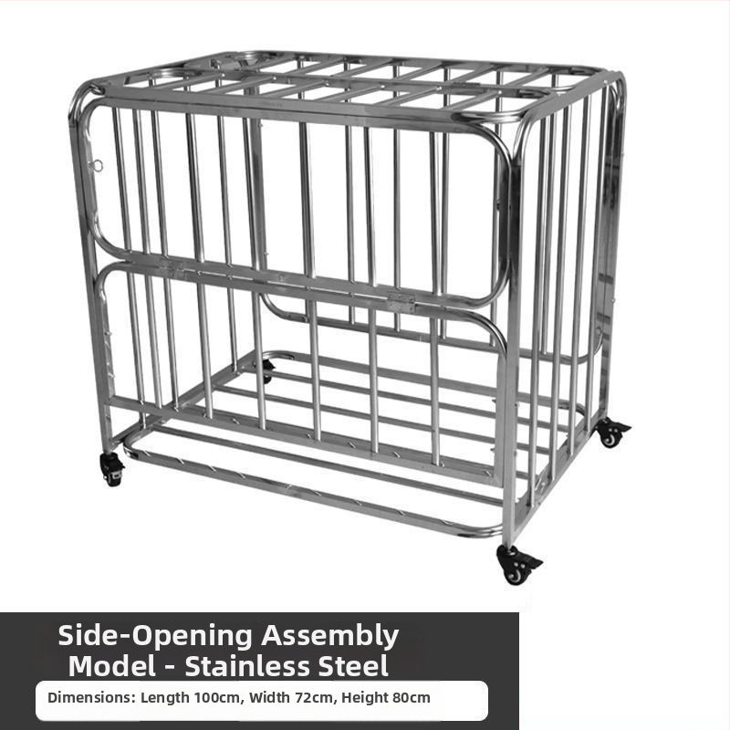 Nerūdijančio plieno mobilus kamuolių laikymo dėklas su sulankstomu rėmu, skirtas krepšiniui ir futbolui