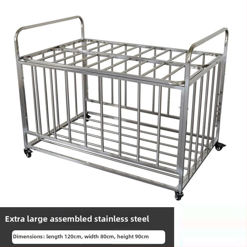 Nerūdijančio plieno mobilus kamuolių laikymo dėklas su sulankstomu rėmu, skirtas krepšiniui ir futbolui