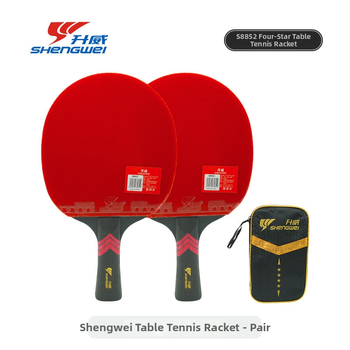 Shengwei stalo teniso raketė – Basswood mentele, teigiama klijai guma, šoninis smūgis, pritaikymas galimas, logotipo atvaizdavimas