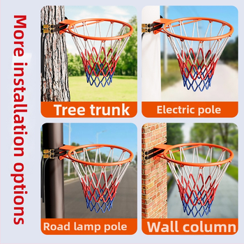 Sieninis lauko krepšinio rėmas – nuimamas, be gręžimo, namų treniruotėms; suaugusiųjų standartas ir vaikų mažasis krepšys