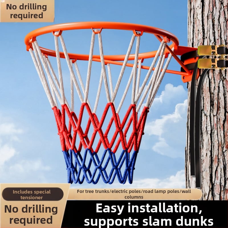 Sieninis lauko krepšinio rėmas – nuimamas, be gręžimo, namų treniruotėms; suaugusiųjų standartas ir vaikų mažasis krepšys