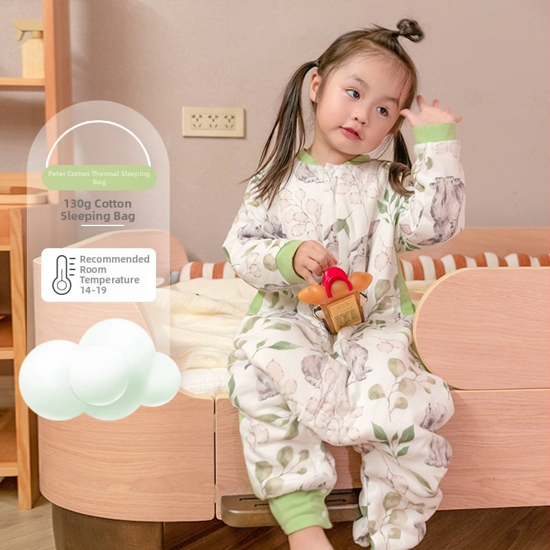 1-3 éveseknek szóló alvózsák állandó hőmérséklet funkcióval, bambusz rostból készült anyag, pamut bélés, téli–ősz használatra