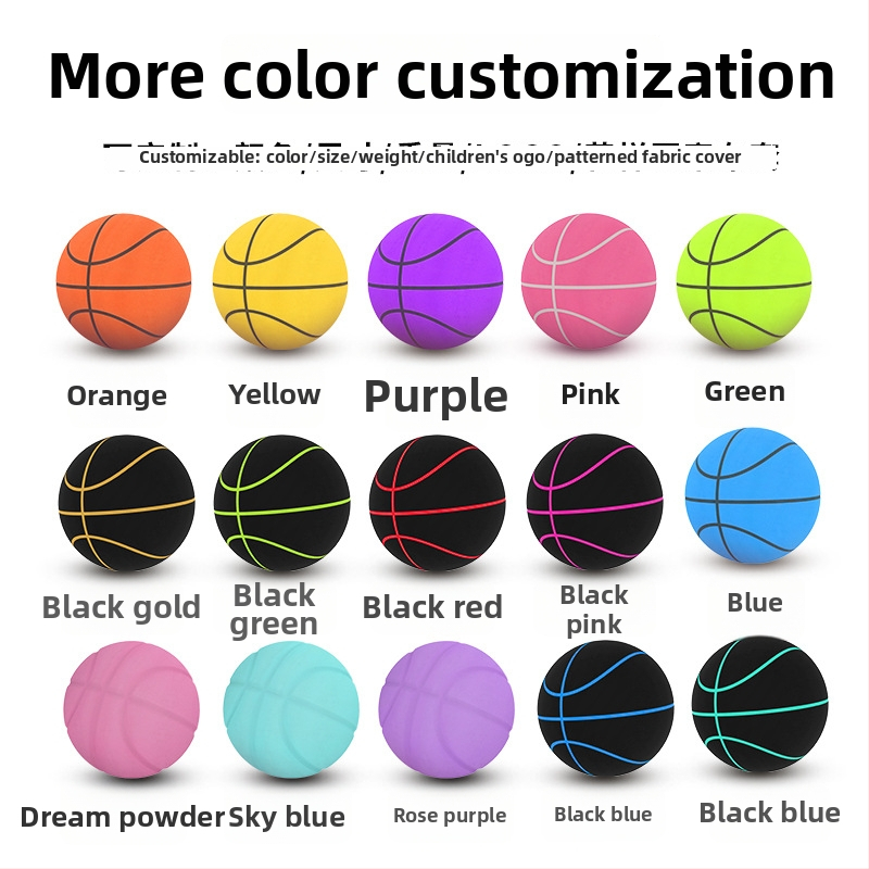 Sunkus tylus krepšinis vidaus treniruotėms, PU puta, itin aukštas atsispyrimas, 150–580 g vienai kamuolei
