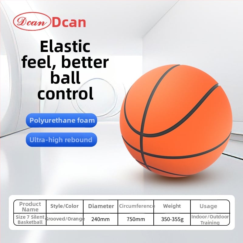 Sunkus tylus krepšinis vidaus treniruotėms, PU puta, itin aukštas atsispyrimas, 150–580 g vienai kamuolei