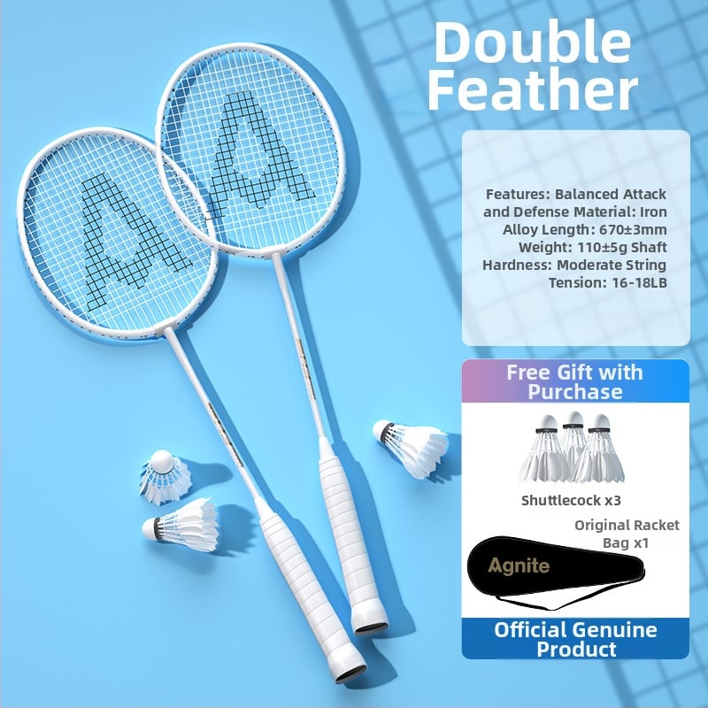 Badmintono raketė Effective — svoris 95–100 g, rėmo medžiaga geležies lydinys, rankenos storis G5, raketės tipas: tiesus smūgis, stiebo kietumas: vidutinis.