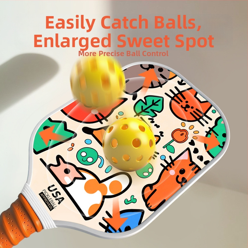 Detská raketa na pickleball z vlákna skla, karikatúr dizajn, Lidakang, 175±5 g