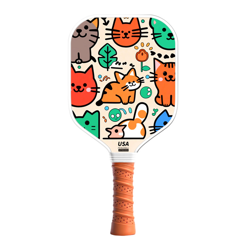 Vaikų pickleball raketė iš stiklo pluošto su karikatūros dizainu, Lidakang, 175±5 g