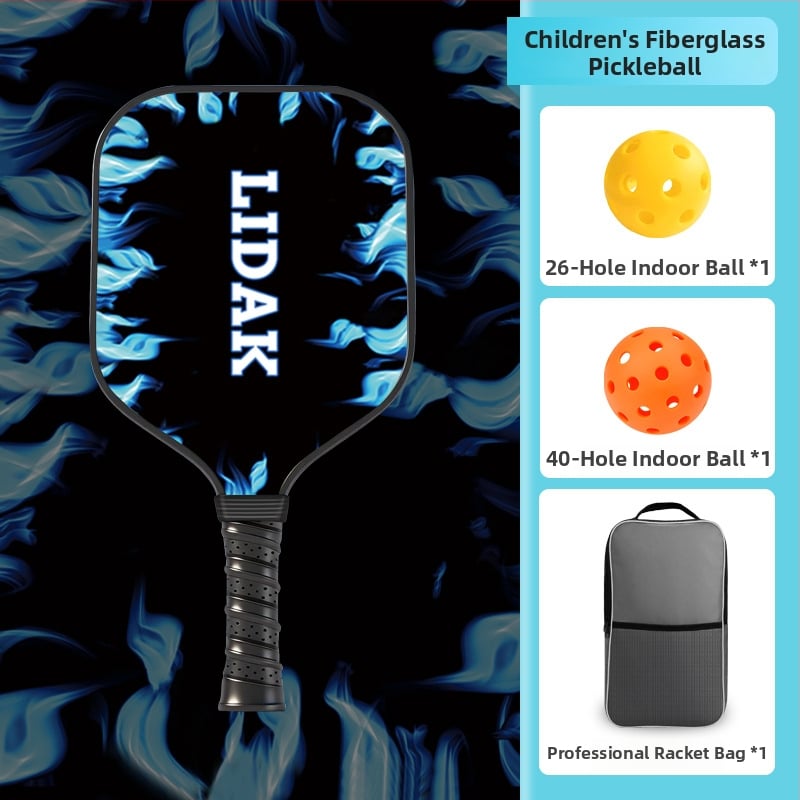Vaikų pickleball raketė iš stiklo pluošto su karikatūros dizainu, Lidakang, 175±5 g