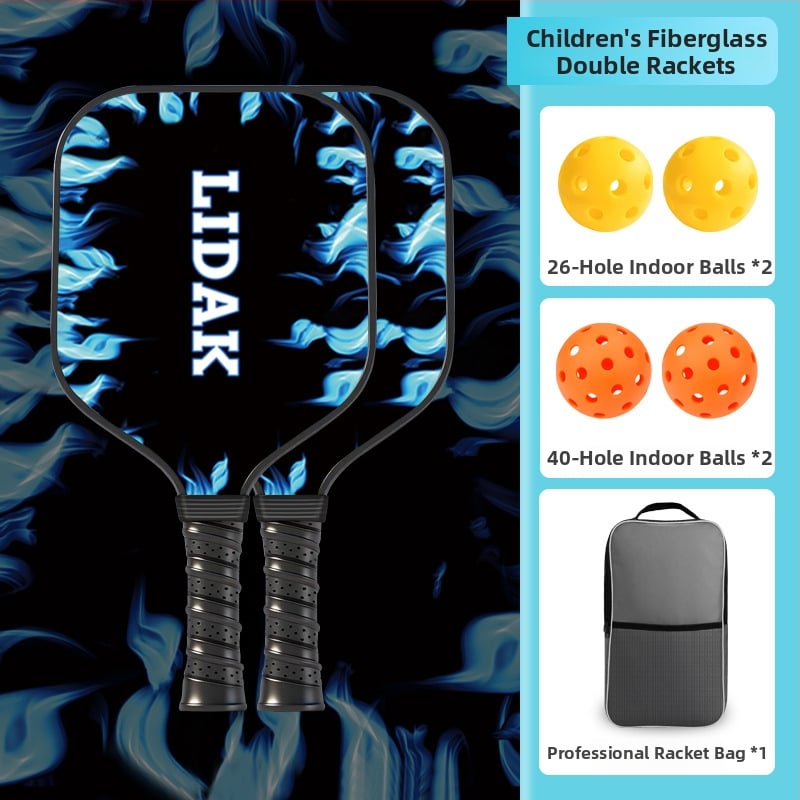Vaikų pickleball raketė iš stiklo pluošto su karikatūros dizainu, Lidakang, 175±5 g