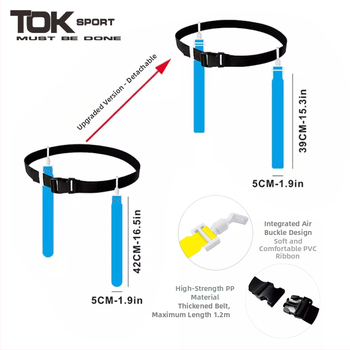 TOKSPORT Flag football vöö kinnitus — PVC materjal, UV trükk kohandamiseks, Sobib jalgpalli treeningutele