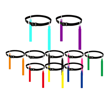 TOKSPORT Flag football vöö kinnitus — PVC materjal, UV trükk kohandamiseks, Sobib jalgpalli treeningutele